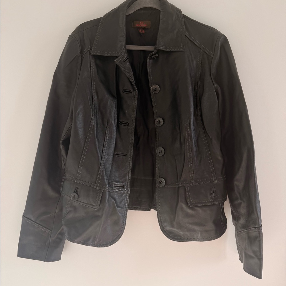 Women's Danier Black Leather Jacket